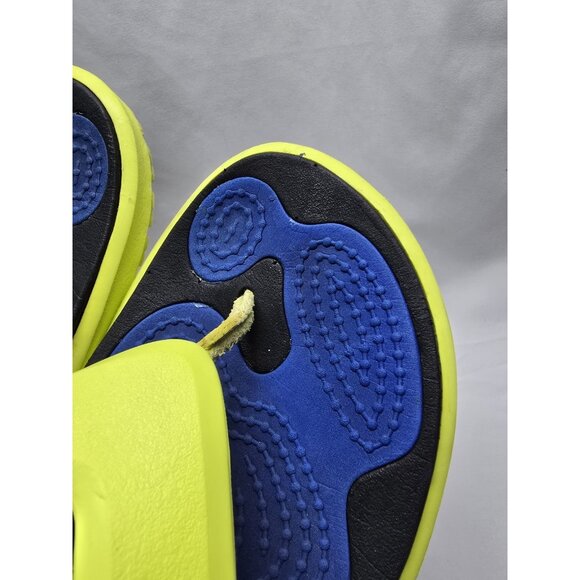 CROCS MODI SPORT Thong Flip Flops Unisex Mens 7 Women's Size 9-Yellow Blue Black - Picture 15 of 15